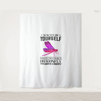 Dragonfly Natuur Insect altijd jezelf Dragonf Wandkleed