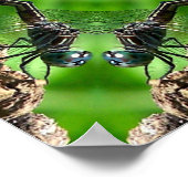 Dragonfly Natuur Mirror Art Poster (Hoek)