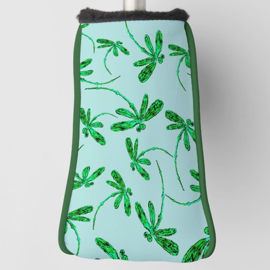 Dragonfly Neon Green Golfheadcover (Draai 90)
