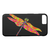 Dragonfly neon insect illustratie Case-Mate iPhone case (Achterkant (Horizontaal))