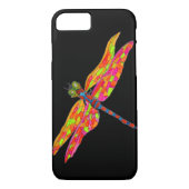 Dragonfly neon insect illustratie Case-Mate iPhone case (Achterkant)