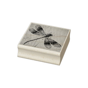 dragonfly No. 2 Grass Waterverf Art Rubberstempel