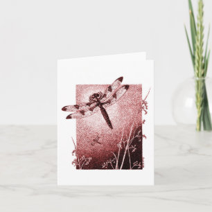Dragonfly Note Kaart - Bruin
