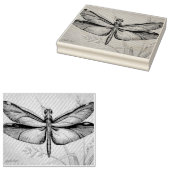 dragonfly nr. 6 en Grass Waterverf Art Rubberstempel (Gestempeld)