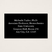 Dragonfly nymph insectenliefhebber visitekaartje (Achterkant)