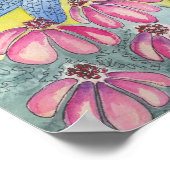 Dragonfly-omlijste afdruk poster (Hoek)
