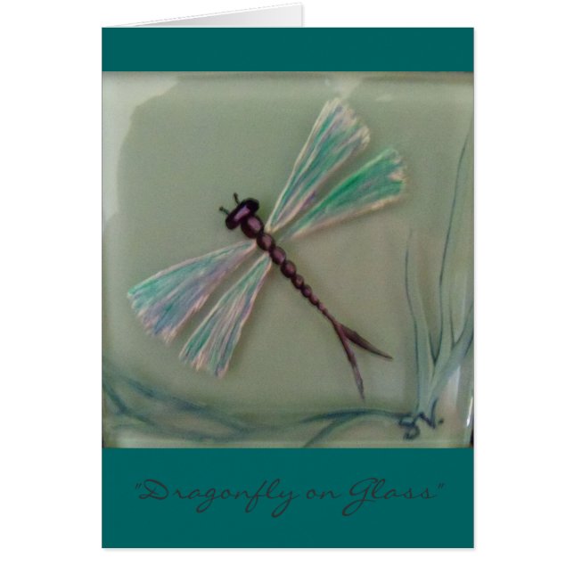 "Dragonfly on Glass" (Voorkant)