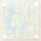 Dragonfly-Onderzetter Glazen Onderzetter (Achterkant)