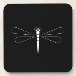 Dragonfly - onderzetters van harde kunststof - set