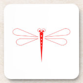 Dragonfly - onderzetters van harde kunststof - set (Voorkant)