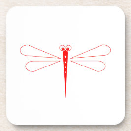 Dragonfly - onderzetters van harde kunststof - set