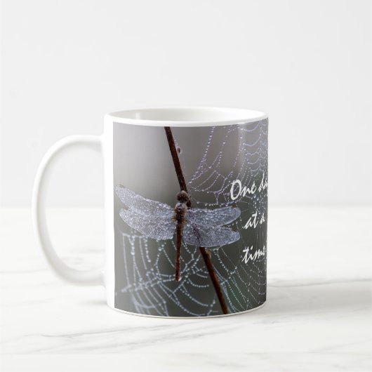 Dragonfly "One day at a Time" koffie-Mok Koffiemok (Links)