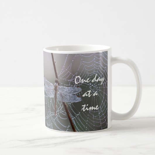Dragonfly "One day at a Time" koffie-Mok Koffiemok (Rechts)