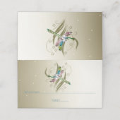 Dragonfly-ontvangstkaart Plaatskaartje (Buitenkant ongevouwen)