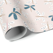 Dragonfly-ontwerp Cadeaupapier (Rol Hoek)
