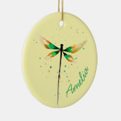 Dragonfly-ontwerp voor schattige waterverf keramisch ornament (Rechts)