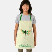 Dragonfly-ontwerp voor schattige waterverf schort (Insitu)