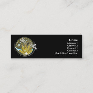 Dragonfly-ontwerpprofielkaarten Mini Visitekaartje
