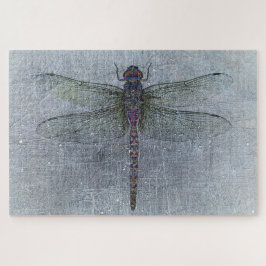 Dragonfly op blauwe achtergrond legpuzzel