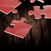 Dragonfly op  botanische japanse pioenen legpuzzel