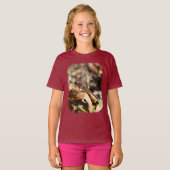 Dragonfly op de Kinder Natuur van leder T-shirt (Voorkant volledig)