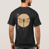 Dragonfly op de maan t-shirt (Achterkant)