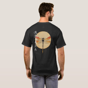 Dragonfly op de maan t-shirt