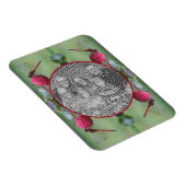 Dragonfly op Dogwood Fruit Creëer Uw eigen foto Magneet (Rechterzijde)