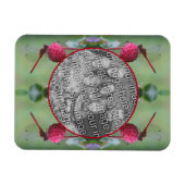 Dragonfly op Dogwood Fruit Creëer Uw eigen foto Magneet (Horizontaal)