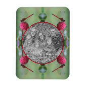 Dragonfly op Dogwood Fruit Creëer Uw eigen foto Magneet (Verticaal)