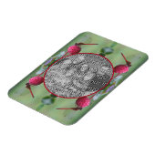 Dragonfly op Dogwood Fruit Creëer Uw eigen foto Magneet (Linkerzijde)