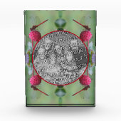 Dragonfly Op Dogwood Fruit Creëer Uw Eigen Fotoblokken (Voorkant)