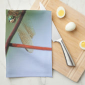 Dragonfly op draadhek dicht theedoek (Quarter Fold)