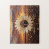 Dragonfly op een bloem bij Dusk Art Legpuzzel (Verticaal)