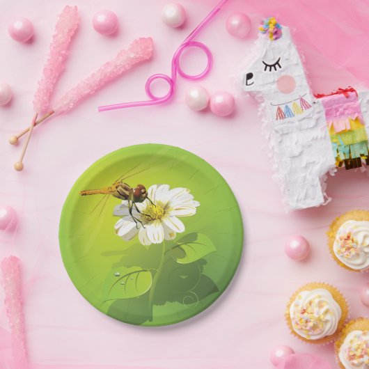 Dragonfly op een Bord met aanlooppapier (Feest)