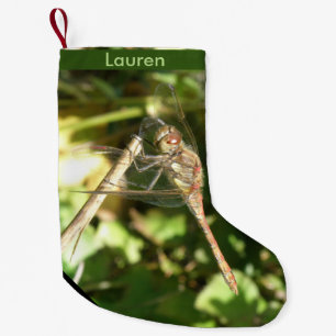 Dragonfly op een Twig Custom Kerstmis Stocking Kleine Kerstsok