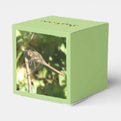 Dragonfly op een Twig Favor Box Bedankdoosjes (Achterkant)