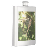 Dragonfly op een Twig Flask Heupfles (Rechts)