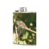 Dragonfly op een Twig Flask Heupfles (Links)