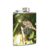 Dragonfly op een Twig Flask Heupfles (Rechts)