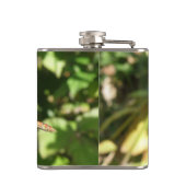 Dragonfly op een Twig Flask Heupfles (Achterkant)