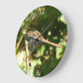 Dragonfly op een Twig Wall-klok Grote Klok (Hoek)