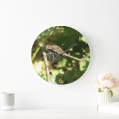 Dragonfly op een Twig Wall-klok Grote Klok (Huis)