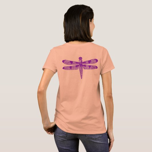 Dragonfly op je rug t-shirt (Achterkant volledig)