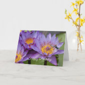 Dragonfly op Lily Birthday Kaart (Gele Bloem)