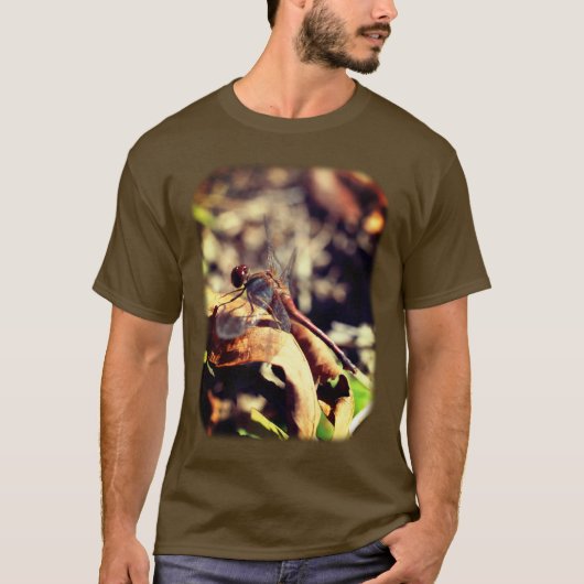 Dragonfly op Natuur lef T-shirt (Voorkant)