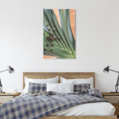 Dragonfly op plant canvas afdruk (Insitu (Slaapkamer))