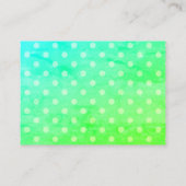 Dragonfly op poka Dots Visitekaartje (Achterkant)