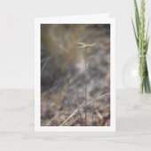 Dragonfly op Stalk Portret Kaart (Voorkant)