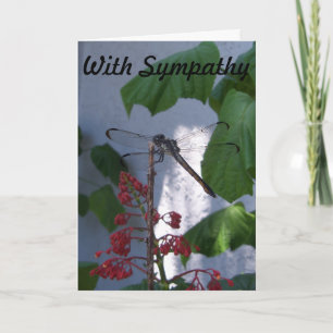 Dragonfly op Sympathy Card Kaart
